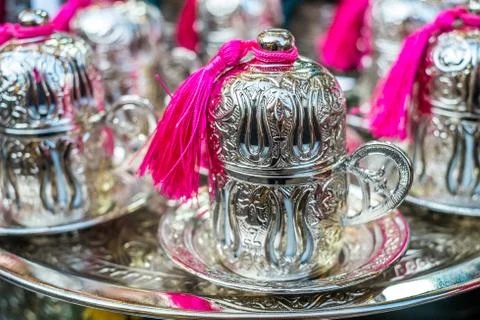 Turkish teapots Stock Photos