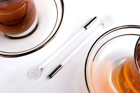 Turkish teaspoons Stock Photos