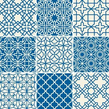 Turkish texture vector semless patterns イラスト素材