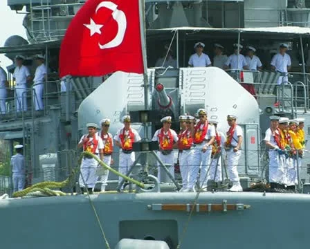 Turkish warship. #36 Stock Footage 10731992