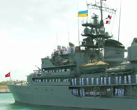 Turkish warship. #45 Stock Footage 10735327