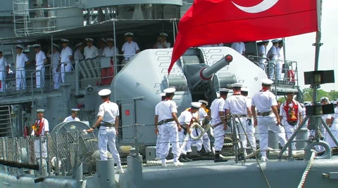 Turkish warship. Видео 5299054