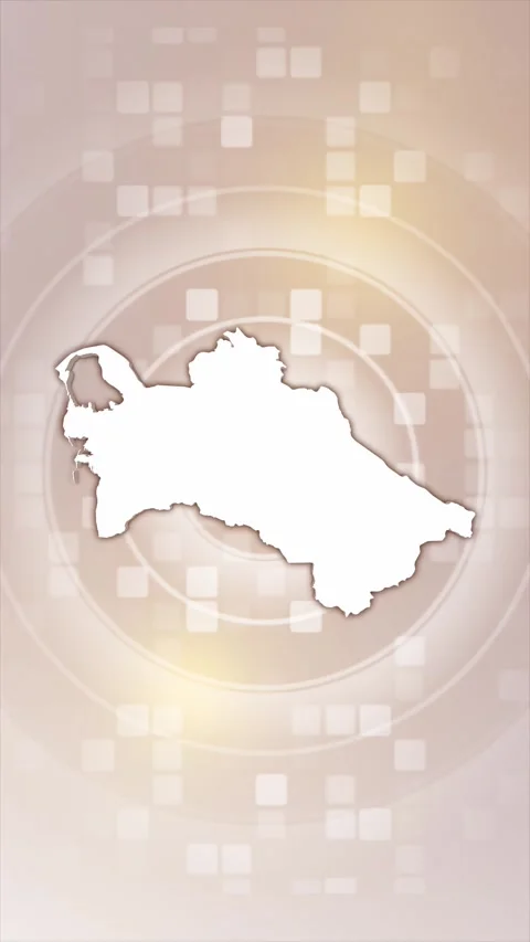 Turkmenistan Animated Map Stock Footage 275901904