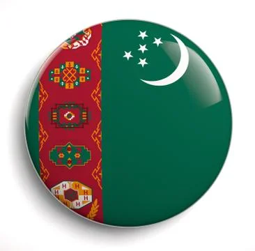 Turkmenistan flag Stock Photos