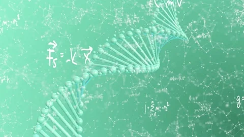 Turkuaz Plexus DNA Formula Background Stock Footage 155191655