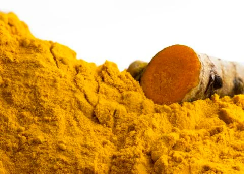 Turmeric macro Stock Photos