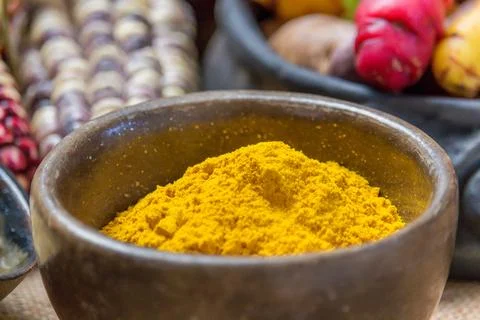 Turmeric - macro Stock Photos
