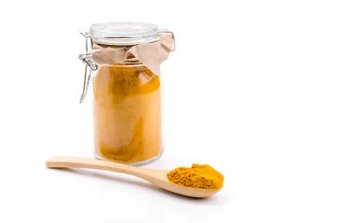 Turmeric powder Stockfoto's