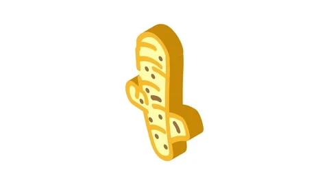 Turmeric root ayurvedic herb isometric icon animation Stock Footage 327283433