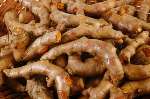Turmeric root Stock Photos
