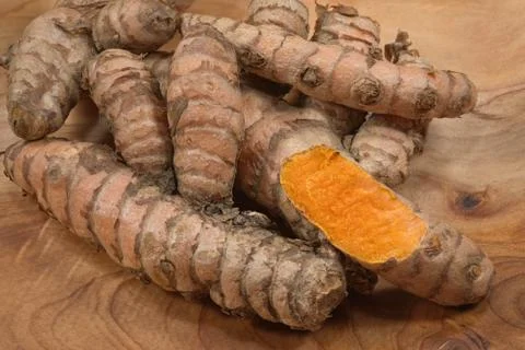 Turmeric root Stock Photos