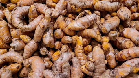 Turmeric roots, Video stock 316359228
