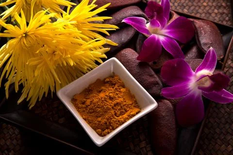 Turmeric scrub Stock Photos