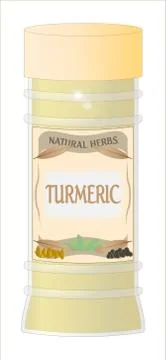 Turmeric spice Stock Illustration