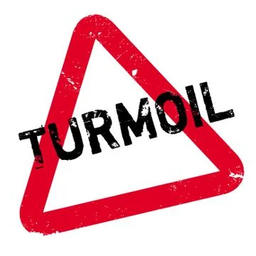 Turmoil rubber stamp Stock Illustration