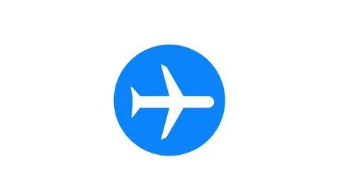 Turn-on airplane mode animation. 库存影片 315349186