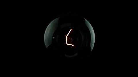 Turn on and turn off, with blinking effect, retro vintage light bulb Stock Footage 81068463