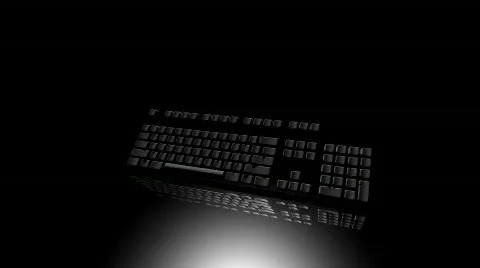 Turn around 3D keyboard Stock Footage 270961