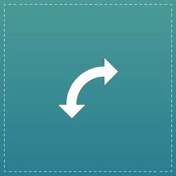Turn arrow icon Stock Illustration
