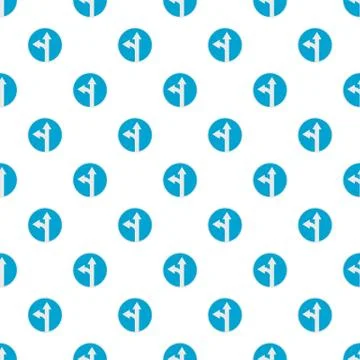 Turn arrow pattern seamless Illustrazione stock