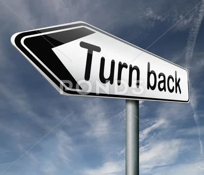 Turn back Stock Illustration