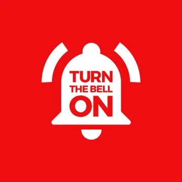 Turn The Bell On Vector Illustration Stock Illustration