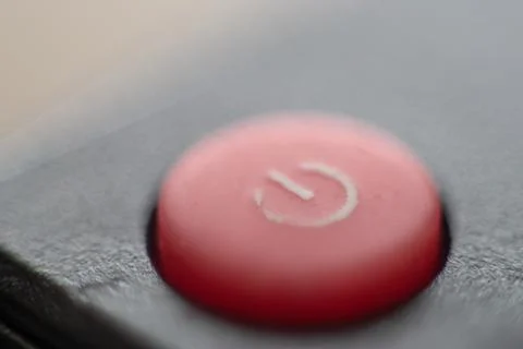 Turn off button to enable macro background Stock Photos