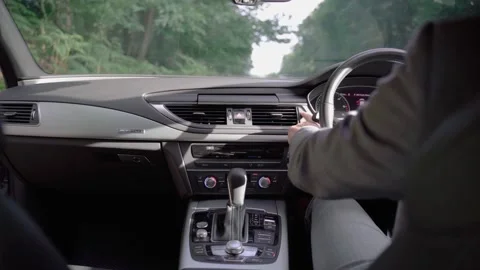 Turn On Car Audi A7 Stock Footage 145976594