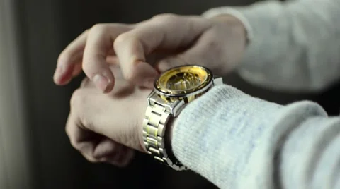 Turn the clock Stock Footage 62344753