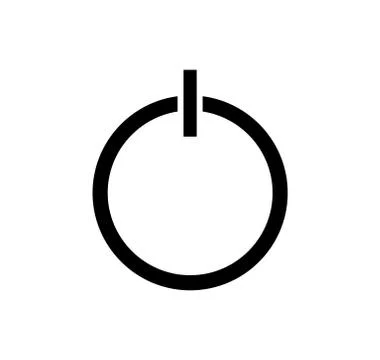 Turn off computer symbol Stock Illustration