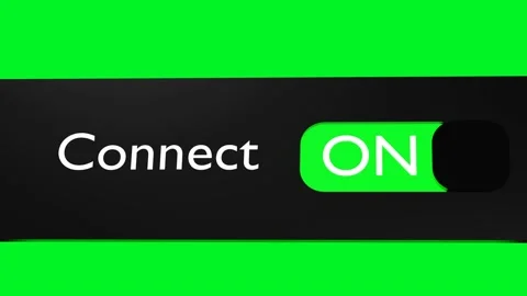 Turn on Connect button, slider. Connection. Gadget interface.  Stock Footage 219620080