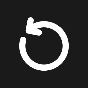 Turn dark mode glyph ui icon Stock Illustration