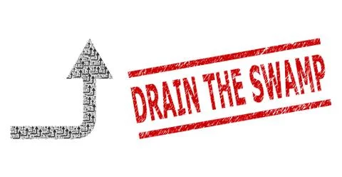 Turn Forward Recursion Composition of Turn Forward Icons and Grunge Drain the Illustrazione stock