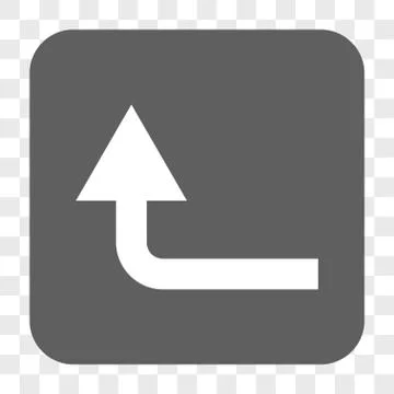 Turn Forward Rounded Square Button Stock Illustration