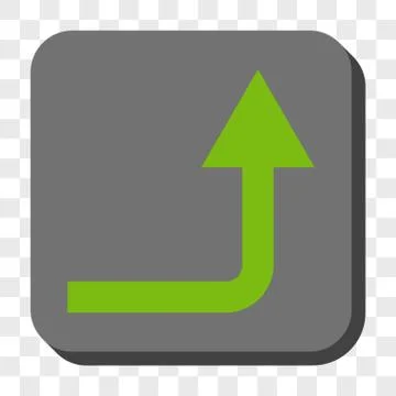 Turn Forward Rounded Square Button Stock Illustration