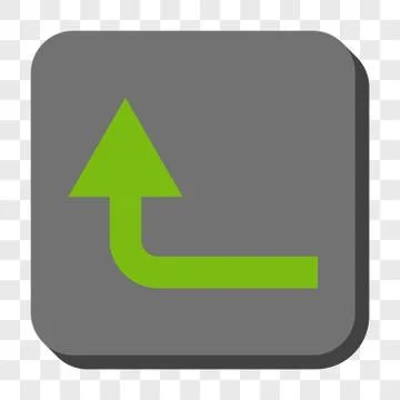 Turn Forward Rounded Square Button Stock Illustration