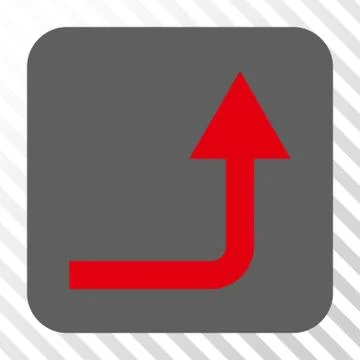 Turn Forward Rounded Square Button Stock Illustration