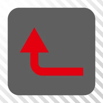 Turn Forward Rounded Square Button Stock Illustration