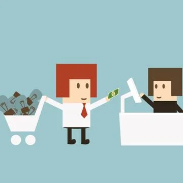 Turn ideas Stock Illustration