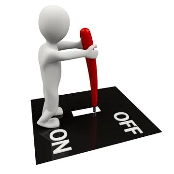 Turn on Stock Illustration