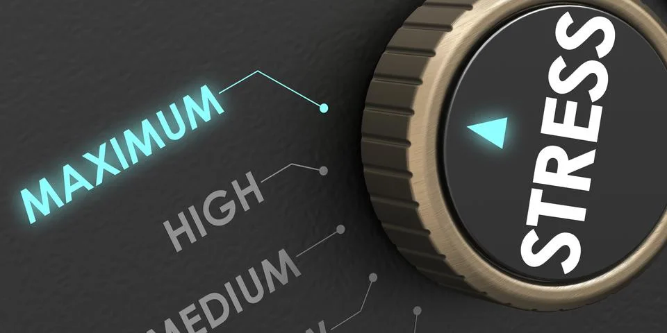 Turn the knob points to maximum Stock-Illustration