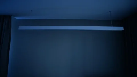 Turn on the lamp. Turn on the light. Cool shades. Video stock 106331265