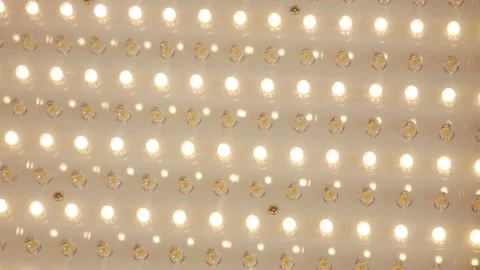 Turn on of led light panel Video stock 235339657