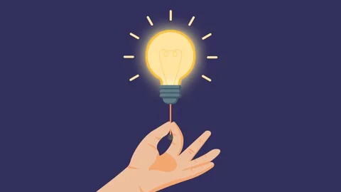Turn On Light Bulb Animation Stock Footage 320151767