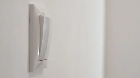Turn On the Light, Child Turning the Light Off a Led Bulb, Kid, Girl Hand Turns  Stock Footage 305229418