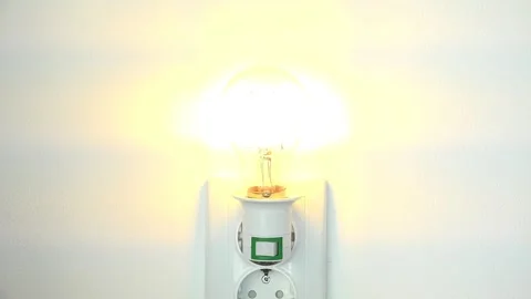 Turn On the Light in a Dark Room,Turning... | Stock Video | Pond5