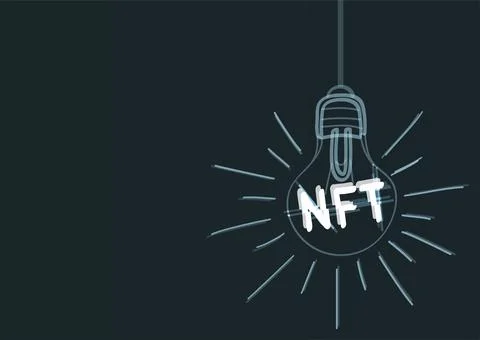 Turn lights for NFTs Illustrazione stock