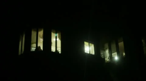Turn on off lights power outage Stock Footage 12540602