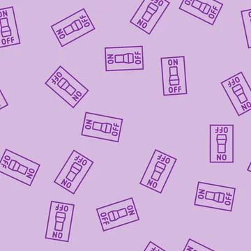 Turn off line seamless pattern Stock Illustration