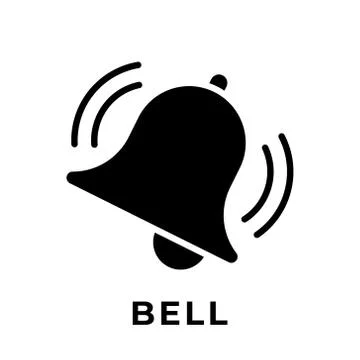 Turn On Notification button icon for social media. Notification bell icon but Ilustração Stock